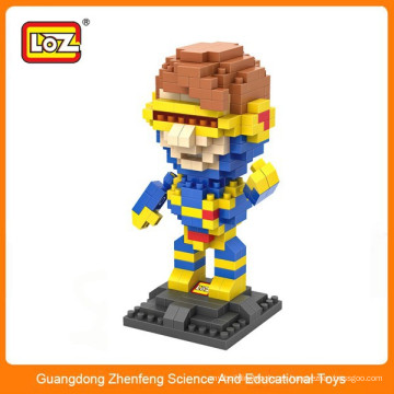 LOZ 9458 x-hombres Cyclops Super héroe de plástico de diamante ladrillo bloque de construcción de juguete